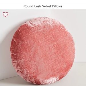 West Elm Round Lush Velvet Pillow
